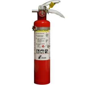 Kidde 21033503 Pro Plus Fire Extinguisher with Metal Strap Bracket, Rechargeable, 2.6lb