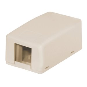 Hubbell HSB1EIP Station UL Plenum Rated Surface Mount Box, 1-Port