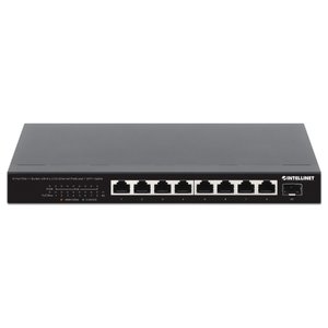 Intellinet 562300 Unmanaged 9-Port PoE++ Switch Panel, 1 SFP+