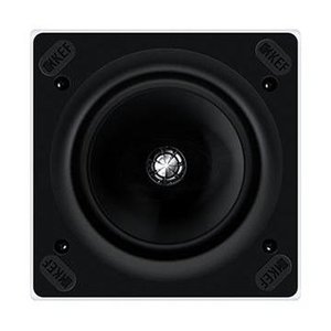 KEF CI100QS Soundlight Series Architectural Speaker, Unobtrusive, Wall / Ceiling Flush Mount, Square, 100mm