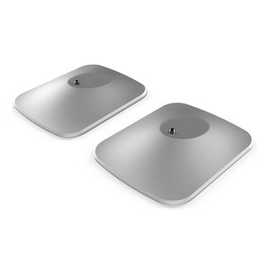 KEF P1S Desk Pad for LSX and LSX II Speakers, Pair, Silver