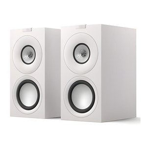 KEF QCONCERTOMWH Q Concerto Meta HiFi 3-Way Bookshelf Speaker with Magnetic Grilles, Satin White