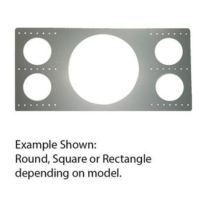 KEF RIF200R Round Rough-In Frame for Ci200QR and Ci200.2CR Speakers, 9.45"