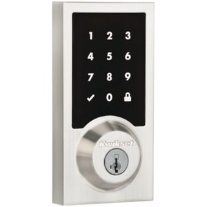Kwikset 99160-034 SmartCode 916 Zigbee Contemporary Touchscreen Deadbolt with Home Connect, Satin Nickel