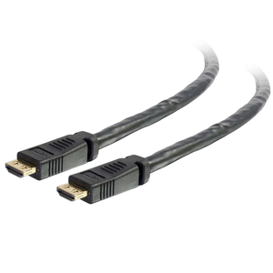 C2G CG42528 Plus Series Standard HDMI Cable with Gripping Connectors, CL2P Plenum Rated, M/M, Black, 15'