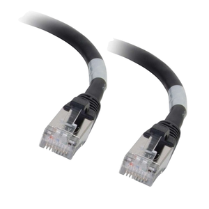 C2G CG-00975 CAT6A Snagless Shielded (STP) Ethernet Network Patch Cable, 0.5' (0.15m), Black