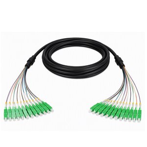 CP Technologies GMAMAS024CPD2ANM-200F Singlemode Industrial Fiber Cable, 2x 12 FMTP APC‑F / 2x 12 FMTP APC‑F, 200'