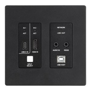 AVPro Edge AC-MXNET-1G-EV2WP-B MXnet Evolution II Wall Plate Encoder, Black