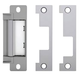 HES 4500C-12/24-630 4500C Series Electric Strike Complete Pac, Includes 4500 Strike Body and (2) Faceplates, Satin Stainless Steel