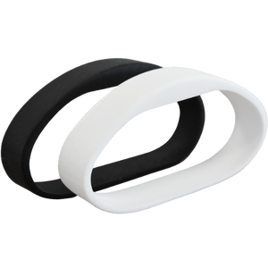 ICT PRX-SWB-MF-B-M Proximity Silicone Wristband Tag with MIFARE S50, 13.56 MHz, Medium, Black