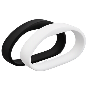 ICT PRX-SWB-MF-W-M Proximity Silicone Wristband Tag with MIFARE S50, 13.56 MHz, Medium, White