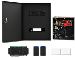 ICT WX-KIT-ACC2-BT ProtegeWX 2-Door Access Kit with 1.8A Power Supply, 2 TSEC Mini DESFire Bluetooth Readers, 10 MIFARE ISO Prox Cards and Enclosure
