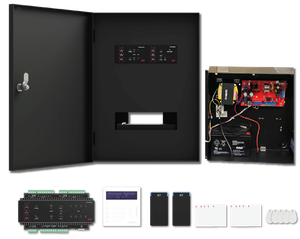 ICT WX-KIT-ALMACC2-BT ProtegeWX 2-Door Alarm Access Control Kit with DESFire and Bluetooth Readers, LCD Keypad, Enclosure and Power