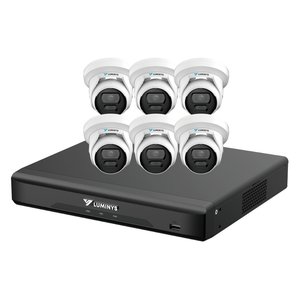 Luminys K56-8D1A2 LumiDeterrent Bundle, 8-Channel 8MP NVR and (6) 5MP Turret Cameras