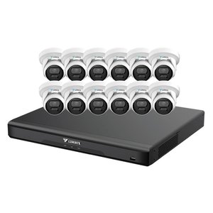 Luminys K5T-16D2A4 LumiDeterrent Bundle, 16-Channel 8MP NVR and (12) 5MP Turret Cameras