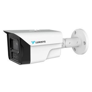 Luminys N3B-8LA2 N3 Series LumiLuxSmart 8MP Bullet IP Camera, 2.8mm Lens, IR and White-Light LEDs, White