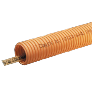 ABB DJ4X1C-100 Carlon 2" PVDF Riser-Gard Fiber Optic Corrugated Conduit with Pull Tabe, 100', Orange