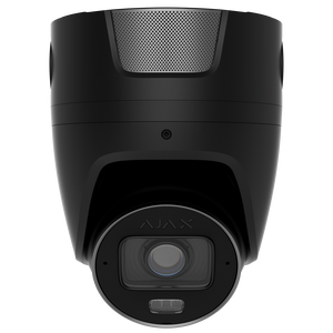 AJAX 135573.197.BL1 4MP Superior TurretCam HLVF, Wired IP Camera, Varifocal P-Iris Lens, Hybrid Illumination, AI, Built-In Microphone and Speaker, Audio and Alarm Inputs / Outputs, Black