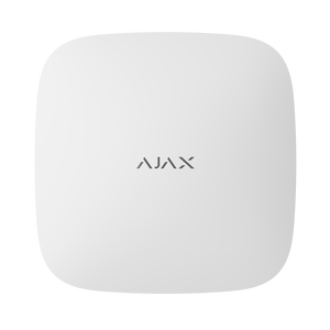 AJAX 72011.40.WH3 Hub 2 Plus Jeweller Security System Control Panel, Supports Jeweller and Wings Protocols, LTE / Wi-Fi / Ethernet Dual Cell Service Communication, White