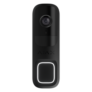 AJAX 116886.125.BL3 DoorBell Video Doorbell with Built-in AI, PIR Sensor, and Control Via Apps, Black