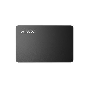 AJAX 42833.89.BL Pass Contactless Card for Security Control, 3-Piece, Black