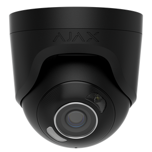 AJAX 126266.197.BL1 TurretCam HL 8MP Wired AI-Powered IP Camera, 85° Viewing Angle, 4mm Lens, Black