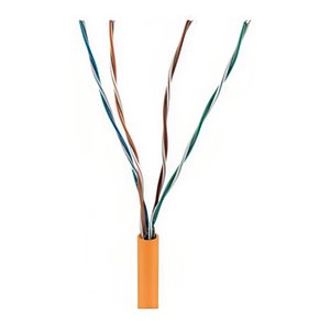 ADI PRO 0E-CAT5ROR CAT5e Riser Cable, 24/4 Solid BC, U, UTP, CMR/FT4, Sunlight Resistant, 1000' (304.8m) Express Box, Orange