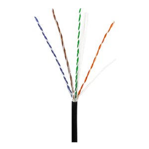 ADI PRO 0E-CAT6DB5BK CAT6 23/4 Direct Burial Cable, 500' Wood Reel, Black