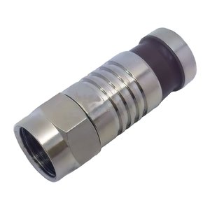 ADI PRO 0E-FC6QTP Female Plug Compression RG6 Quad Shield 50 Ohms, 10-Pack