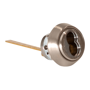 BEST 12E72-S2RP626 Rim Cylinder, SFIC Housing, Satin Chromium Plated