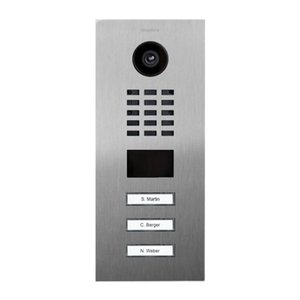 DoorBird 429614882 D2103V IP Video Intercom, 3-Call Buttons, Surface-Mount, Stainless Steel V2A