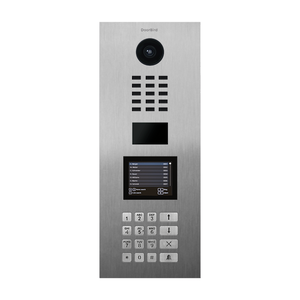 DoorBird 429649594 D21DKV IP Video Intercom Station, Flush Mount, Brushed Stainless Steel