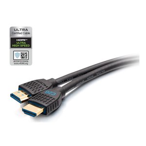 C2G C2G10454 Performance Series Ultra High Speed HDMI Cable with Ethernet, In-Wall CMG Rated, 6', 60Hz, M/M, Black