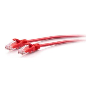 C2G C2G30163 CAT6a Snagless Unshielded Slim Network Patch Cable, 7' (2.1m), Red