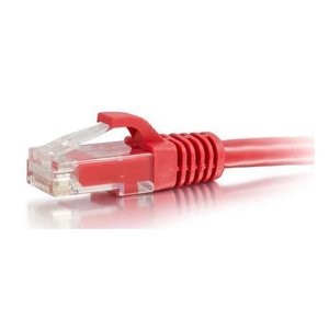 C2G CG00955 CAT6 Snagless Unshielded UTP Ethernet Network Patch Cable, 0.5' (0.15m), Red