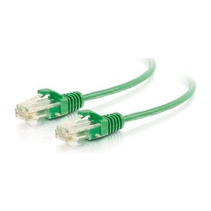 C2G CG01164 CAT6 Snagless Unshielded (UTP) Slim Ethernet Network Patch Cable, Green