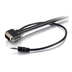 C2G CG50225 VGA 3.5mm Stereo Audio A/V Cable M/M, 6'