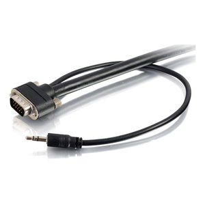 C2G CG50227 VGA 3.5mm Stereo Audio A/V Cable M/M, 15'