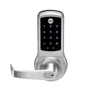 August FBB628-ZW3-626 nexTouch Z-Wave Touchscreen Keyed Lock, AU Lever, Satin Chrome