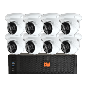 Digital Watchdog DW-DX1VSTK48 (1) BJDX1104T-LX Blackjack DX Server, Intel Celeron Processor + (8) VSTB04BI MEGApix 4MP turret IP Camera with Fixed Lens and IR