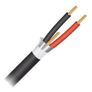 Paige 451802SDB 18/2c Stranded, Overall Shielded, Waterblock tape, Direct Burial, Black Jacket, 1000' Reel