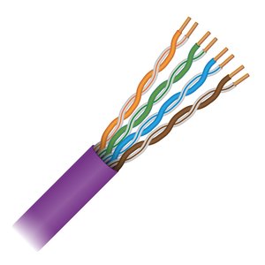 Paige 710636PR 23/4Pair Solid, CAT6, Plenum Cable, Purple Jacket, 1000' Box