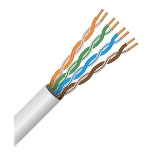 Paige 710636WHL 23/4Pair Solid, CAT6, Plenum Cable, White Jacket, 500' Box