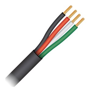 Paige 741804BK 18/4c Stranded, Non-Plenum, Black Jacket, 1000' Box