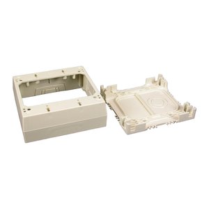Wiremold 2348-2-WH 2-Gang Deep Device Box, TAA Compliant, White