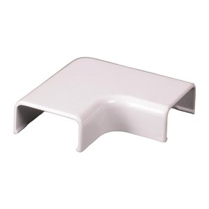 Wiremold 2811-WH Uniduct Flat Elbow Fitting, TAA Compliant, Whitev