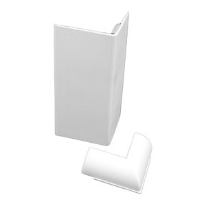 Wiremold 5018CWH Access 5000 External Cover Elbow Fitting, White, TAA Compliant