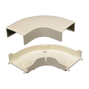 Wiremold PN10F11V Eclipse PN10 Flat Elbow Fitting, Ivory, TAA Compliant
