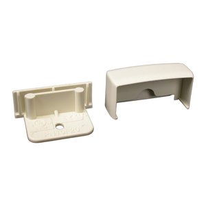 Wiremold PN10F20WH Eclipse PN10 Blank End Fitting, White, TAA Compliant