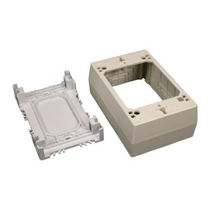 Wiremold PSB1WH Eclipse One-Gang Device Box Fitting, White, TAA Compliant
